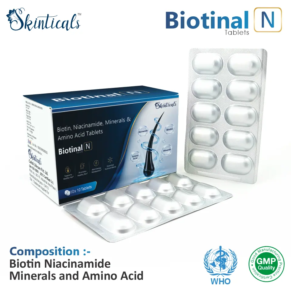 Biotin Niacinamide tablet strip